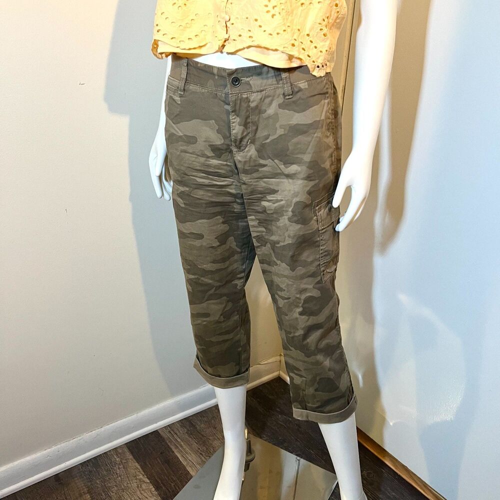 Sonoma Camouflage Capris 6 - Gorpcore Utility Military Grunge Indie Military Y2K